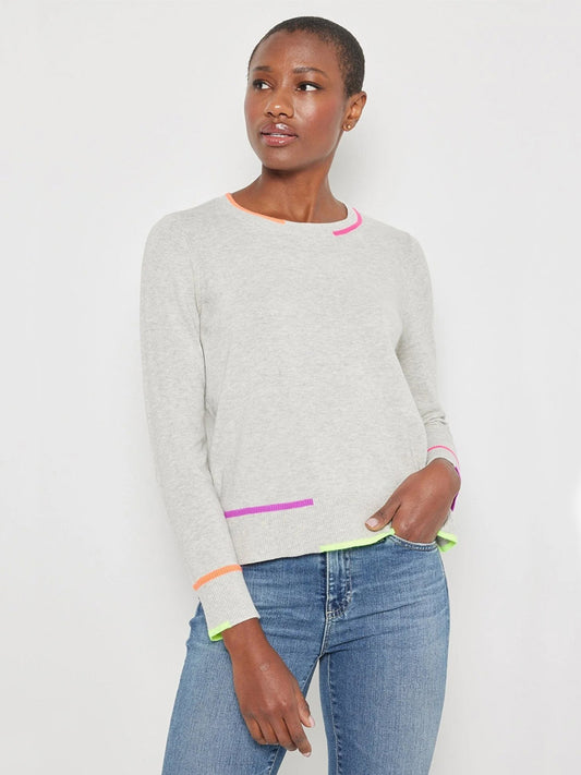 Lisa Todd In Line Sweater in Grey Mist