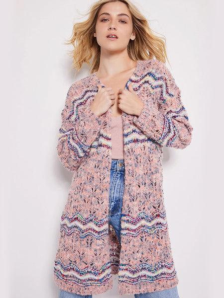Lofty Lover Cardigan in Pink Multi | Lisa Todd – Larrimor's