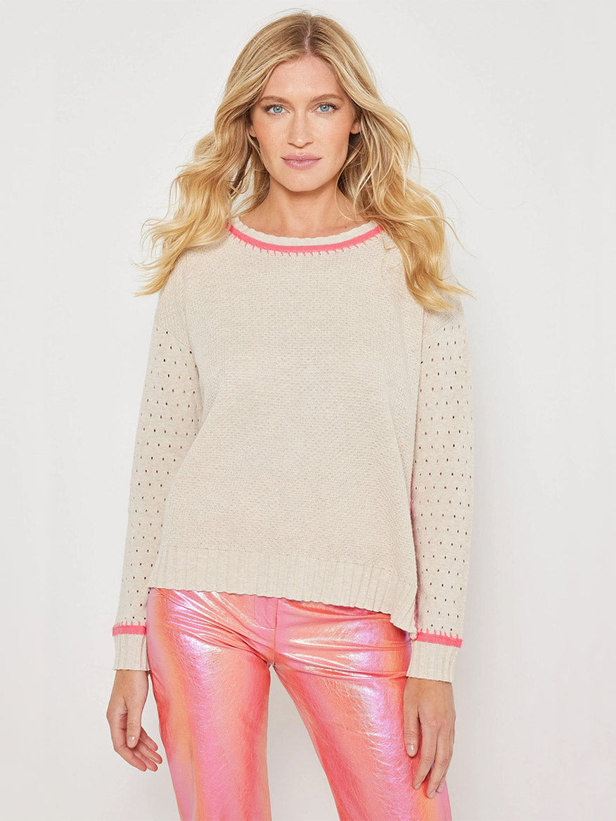 Lisa Todd Stitchy Situation Sweater in Almond