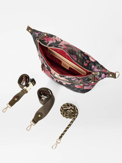 MZ Wallace Crosby Crossbody Sling Bag in Dahlia Camo Oxford