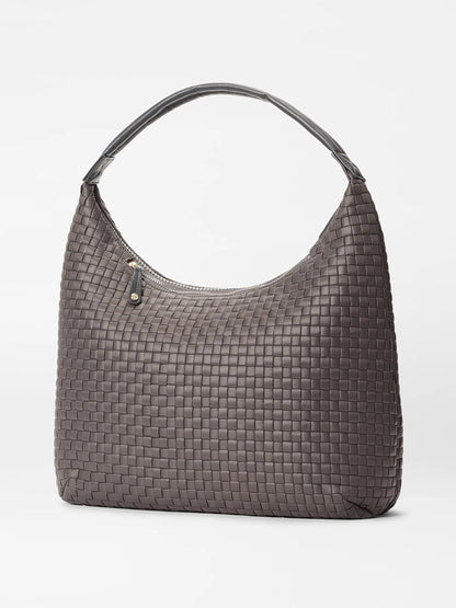 MZ Wallace Large Woven Shoulder Bag in Magnet Oxford