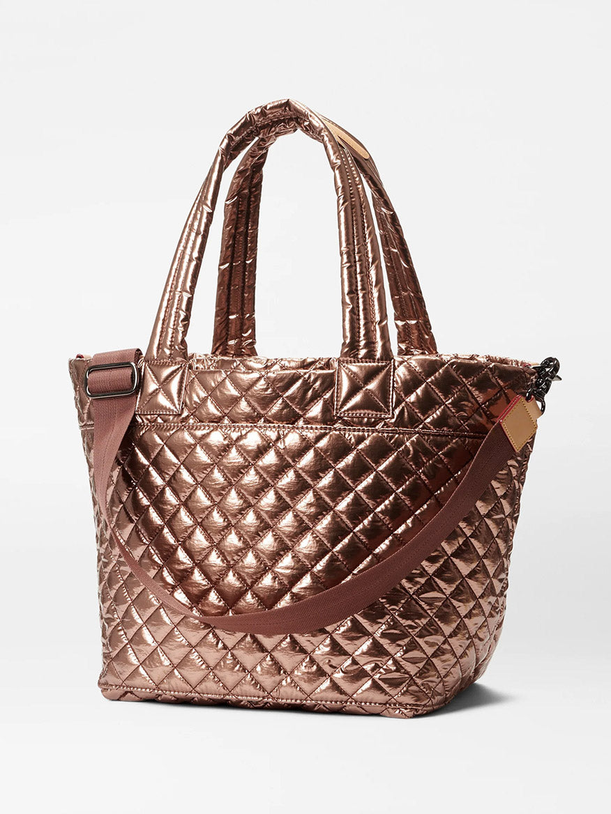 MZ Wallace Medium Metro Tote Deluxe in Copper Metallic Lacquer Oxford