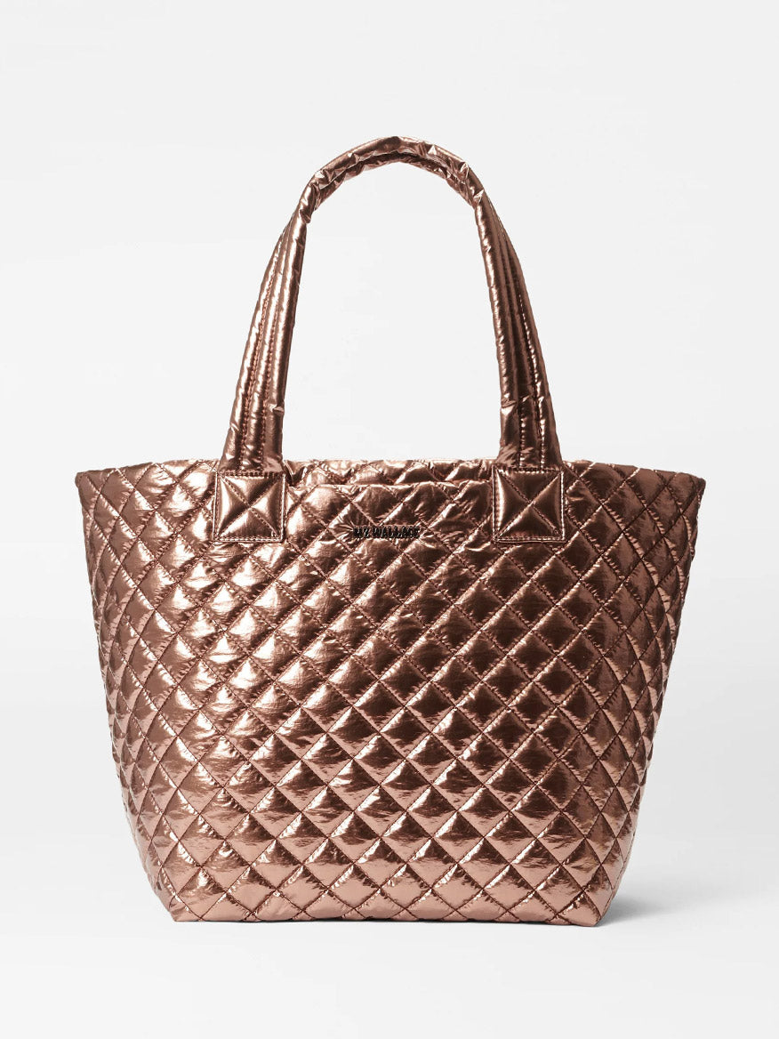 MZ Wallace Medium Metro Tote Deluxe in Copper Metallic Lacquer Oxford