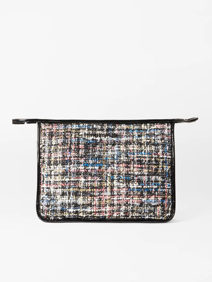 MZ Wallace Metro Clutch in Midnight Sparkle Boucle
