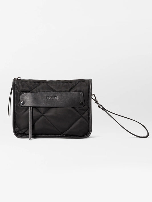 MZ Wallace Quilted Madison Convertible Crossbody in Black Bedford