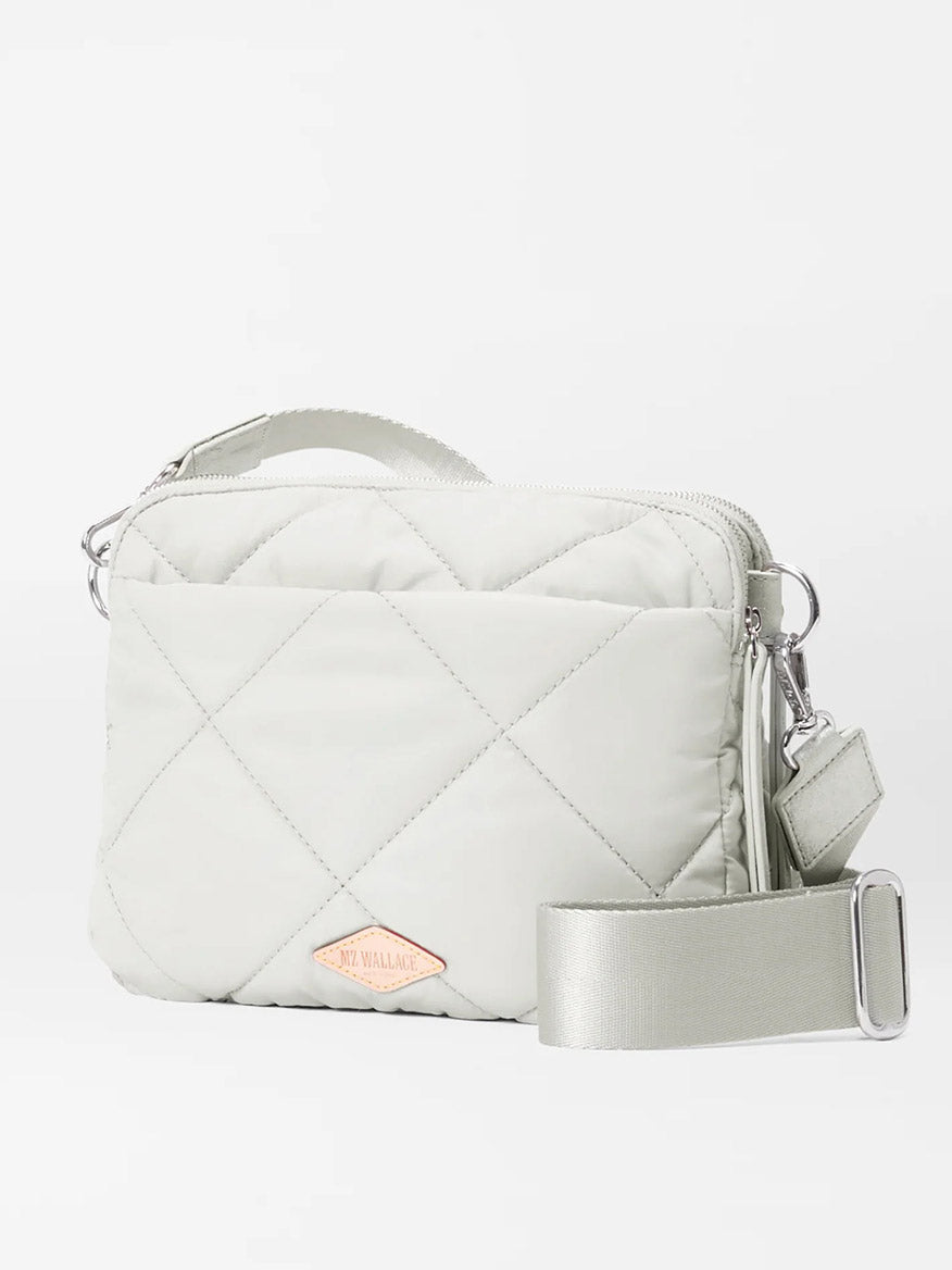 MZ Wallace Quilted Madison Crossbody in Frost Bedford