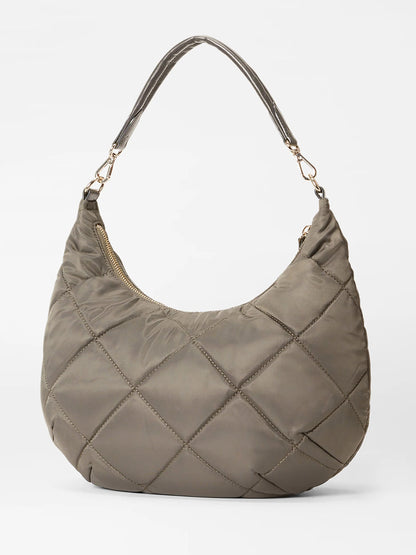 MZ Wallace Quilted Madison Shoulder Bag in Magnet Bedford