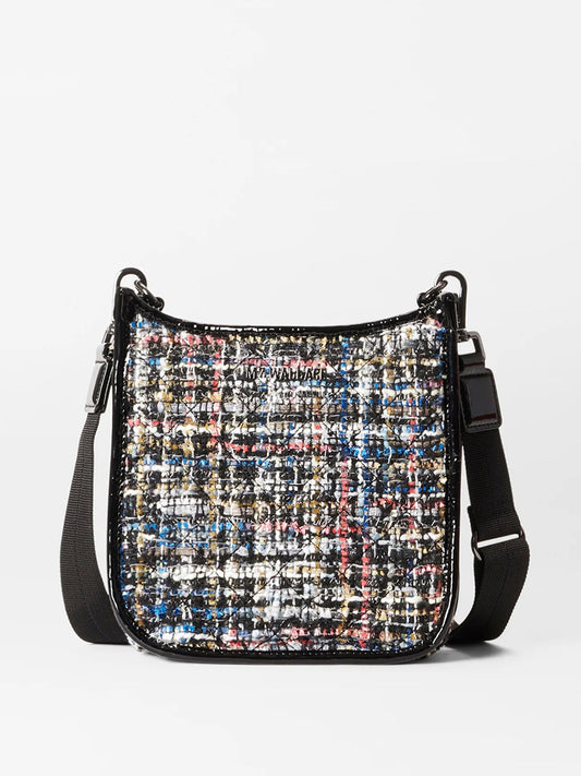 MZ Wallace Small Box Crossbody in Midnight Sparkle Boucle