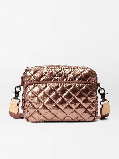 MZ Wallace Small Metro Camera Bag in Copper Metallic Lacquer Oxford