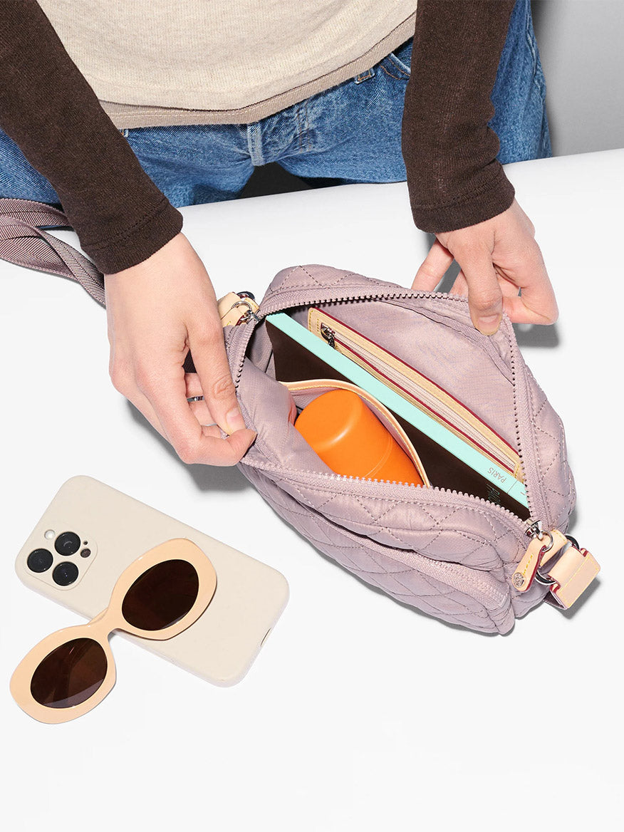 Small Metro Camera Bag in Quail Oxford | MZ Wallace