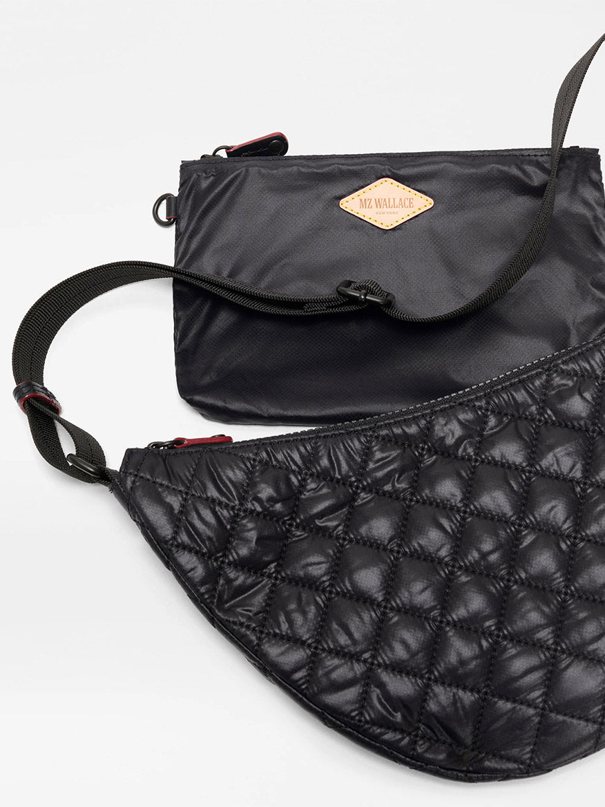Small Metro Smile Bag in Black Oxford | MZ Wallace