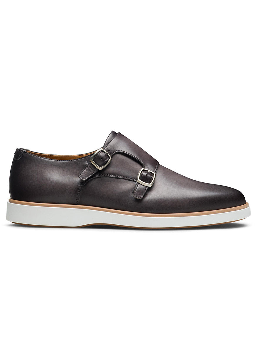 A Magnanni Lucca in Grey with a cushioned rubber sole is shown in a side profile view.