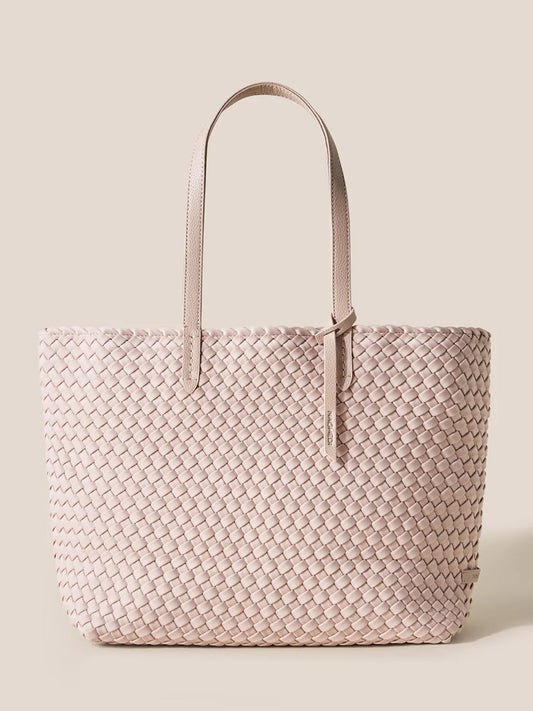 Naghedi Jetsetter Small Tote in Solid Shell Pink