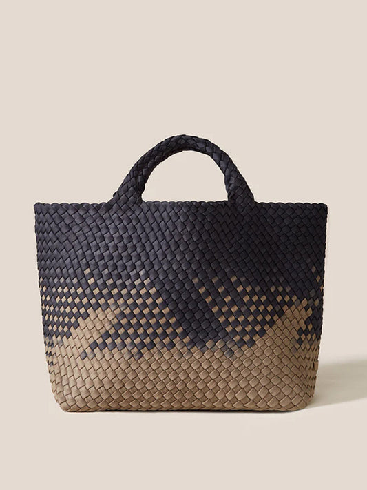 Naghedi St. Barths Medium Tote in Graphic Ombre in Mahal