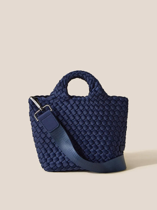 Naghedi St. Barths Petit Tote in Solid Ink Blue