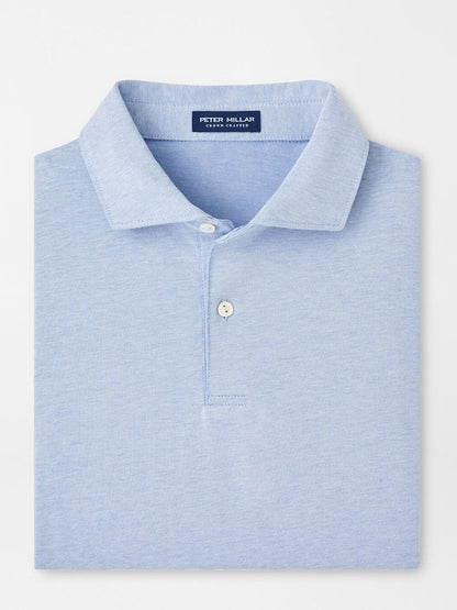 Peter Millar Albatross Cotton Blend Piqué Polo in Angelite