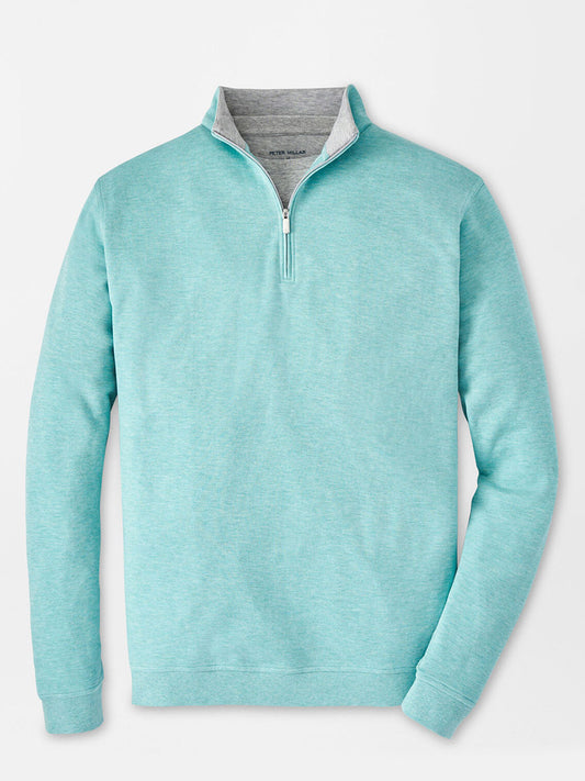 Peter Millar Crown Comfort Pullover in Cloud displayed on a neutral background.