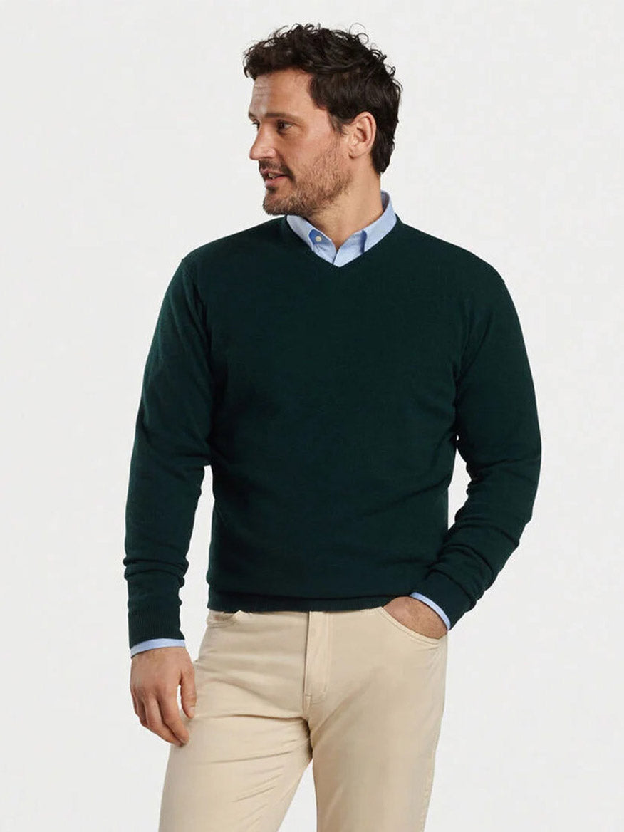 Peter Millar Crown Heritage Cashmere Sweater in Balsam