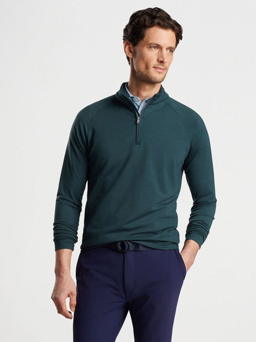 Peter Millar Excursionist Flex Performance Pullover in Lacinato