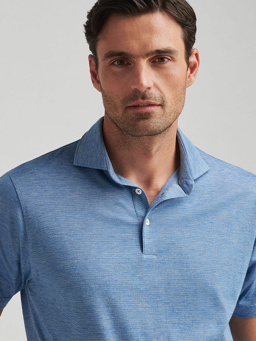 Peter Millar Excursionist Flex Polo in Nordic Blue