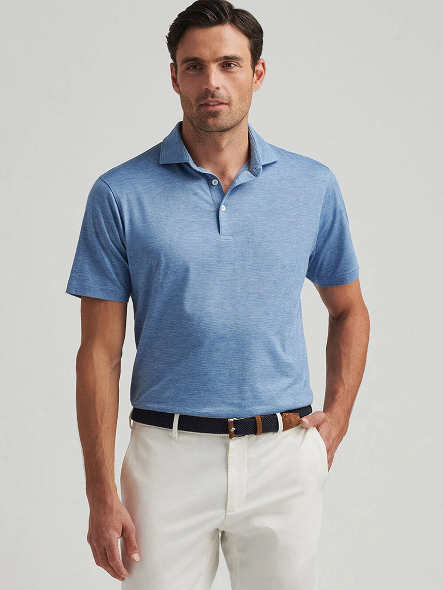 Peter Millar Excursionist Flex Polo in Nordic Blue