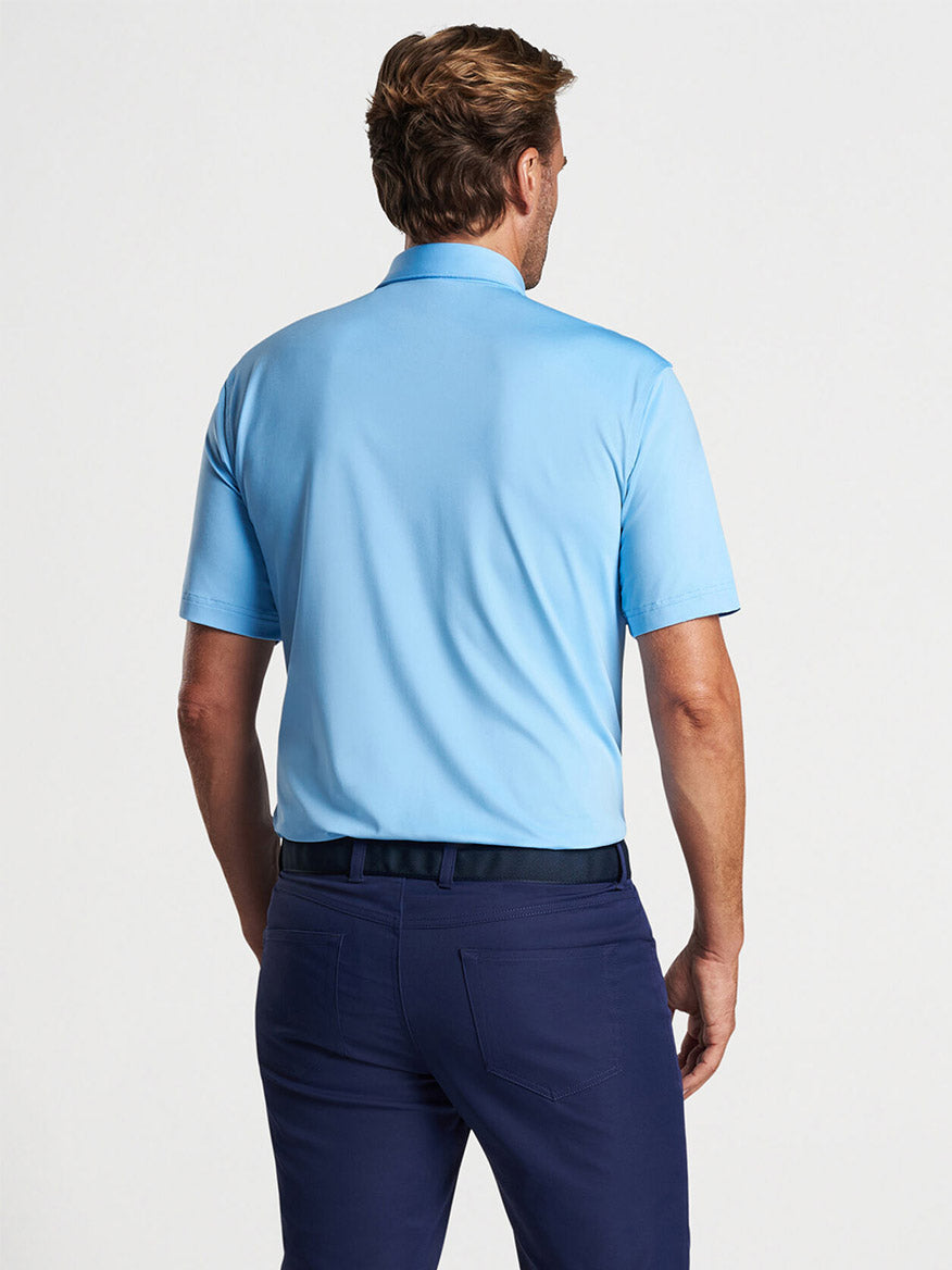 Solid Performance Jersey Polo in Cottage Blue [Sean Self Collar