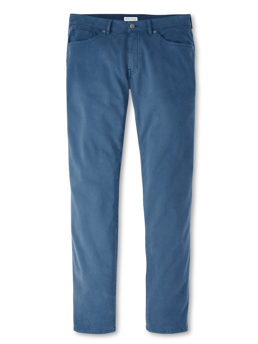 Signature Sateen Five-Pocket Pant in Navy | Peter Millar