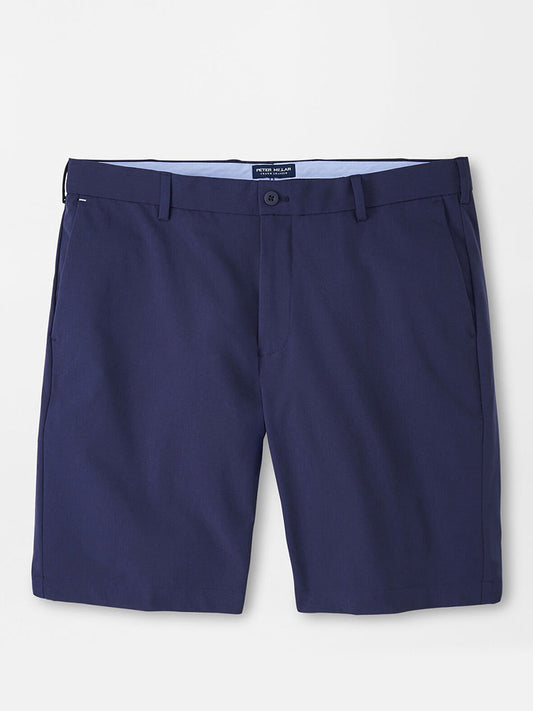 Peter Millar Surge Performance Short in Navy displayed against a neutral background.