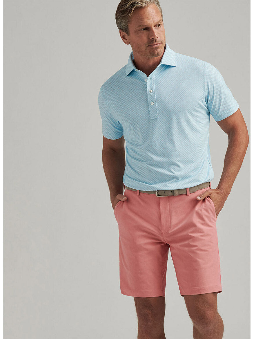 dress into shorts Surge Performance Short in Pink Crepe