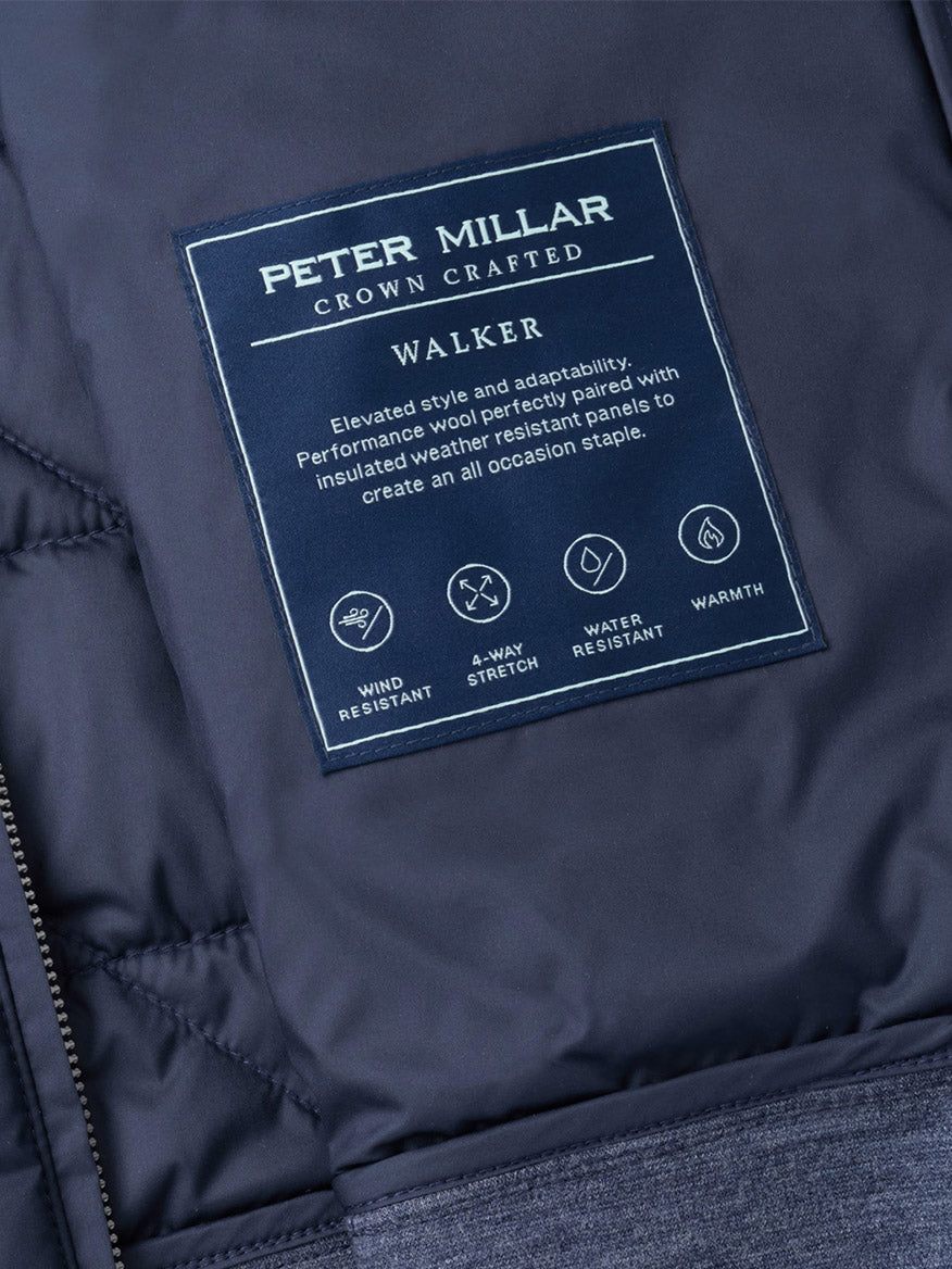 Peter Millar Walker Hybrid Vest in Navy