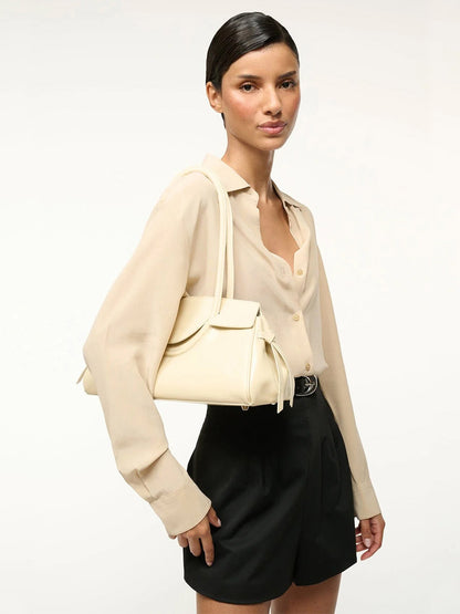 STAUD Maude Shoulder Bag in Cream