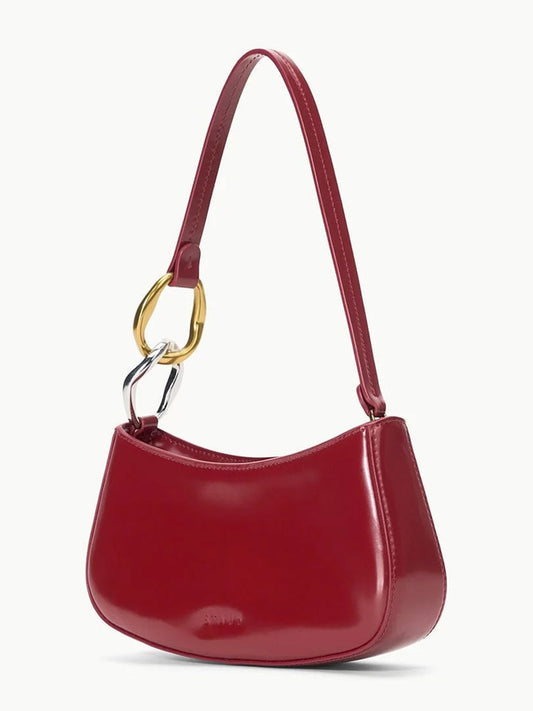 STAUD Ollie Shoulder Bag in Pinot