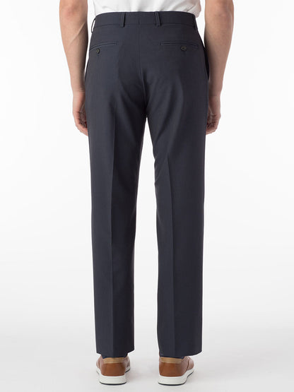 Ballin Connor Comfort 'EZE' Modern Flat Front Pant in Blue Mix