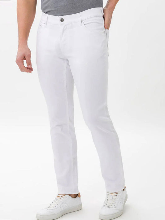 Brax Chuck Hi-Flex Light Modern Fit Trouser in White