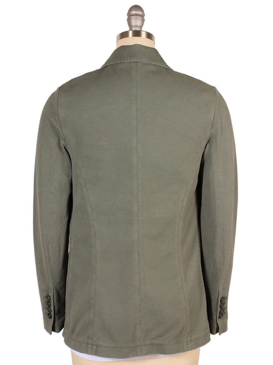 Circolo 1901 Double-Breasted Garment Dyed Jacket in Foglia