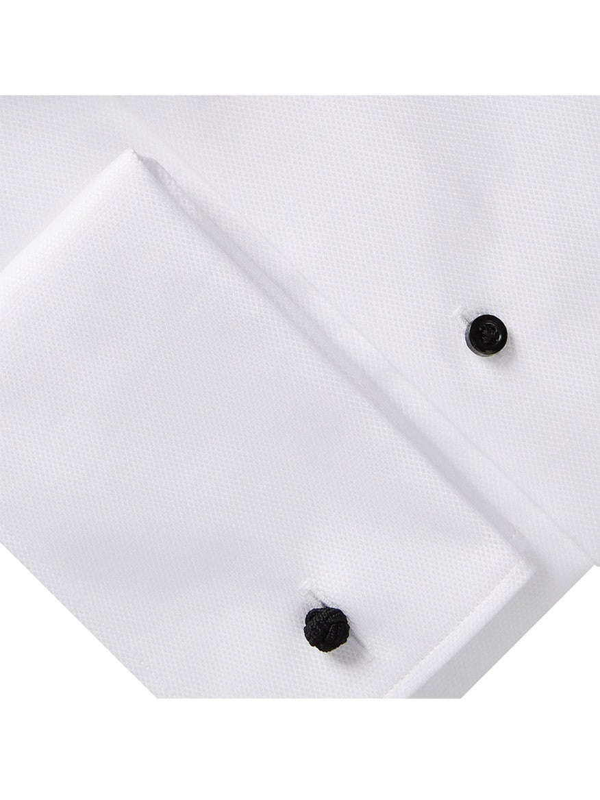 Emanuel Berg Formal Dress Shirt in White James Bond Collar