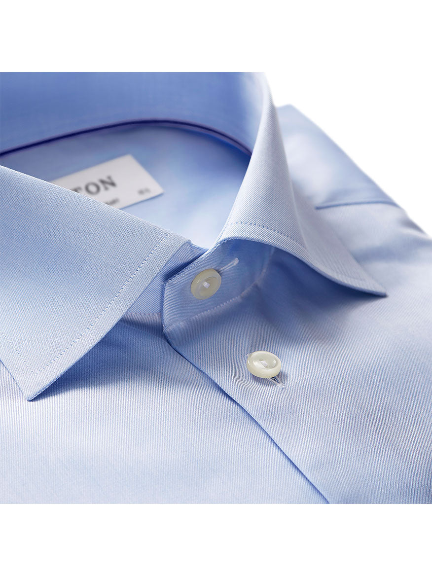 Eton Contemporary Fit Light Blue Signature Twill Dress Shirt
