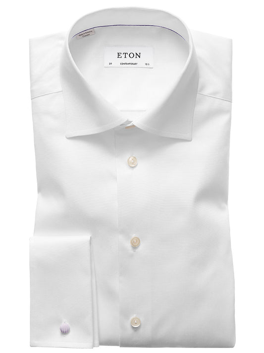 Eton Contemporary Fit White French Cuff Dress Shirt