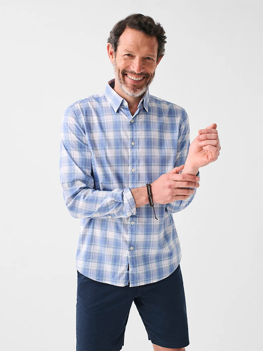 Faherty Brand Movement Shirt in Dune Drive Plaid