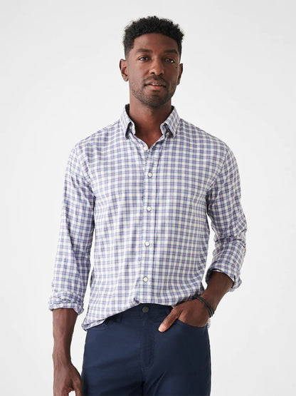 Faherty Brand Movement Shirt in Cherry Hill Plaid