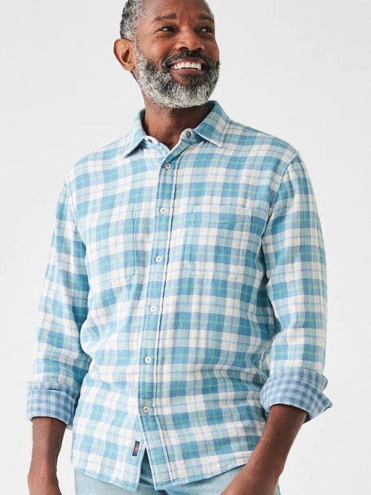 Faherty Brand Reversible Shirt in Key Hole Plaid