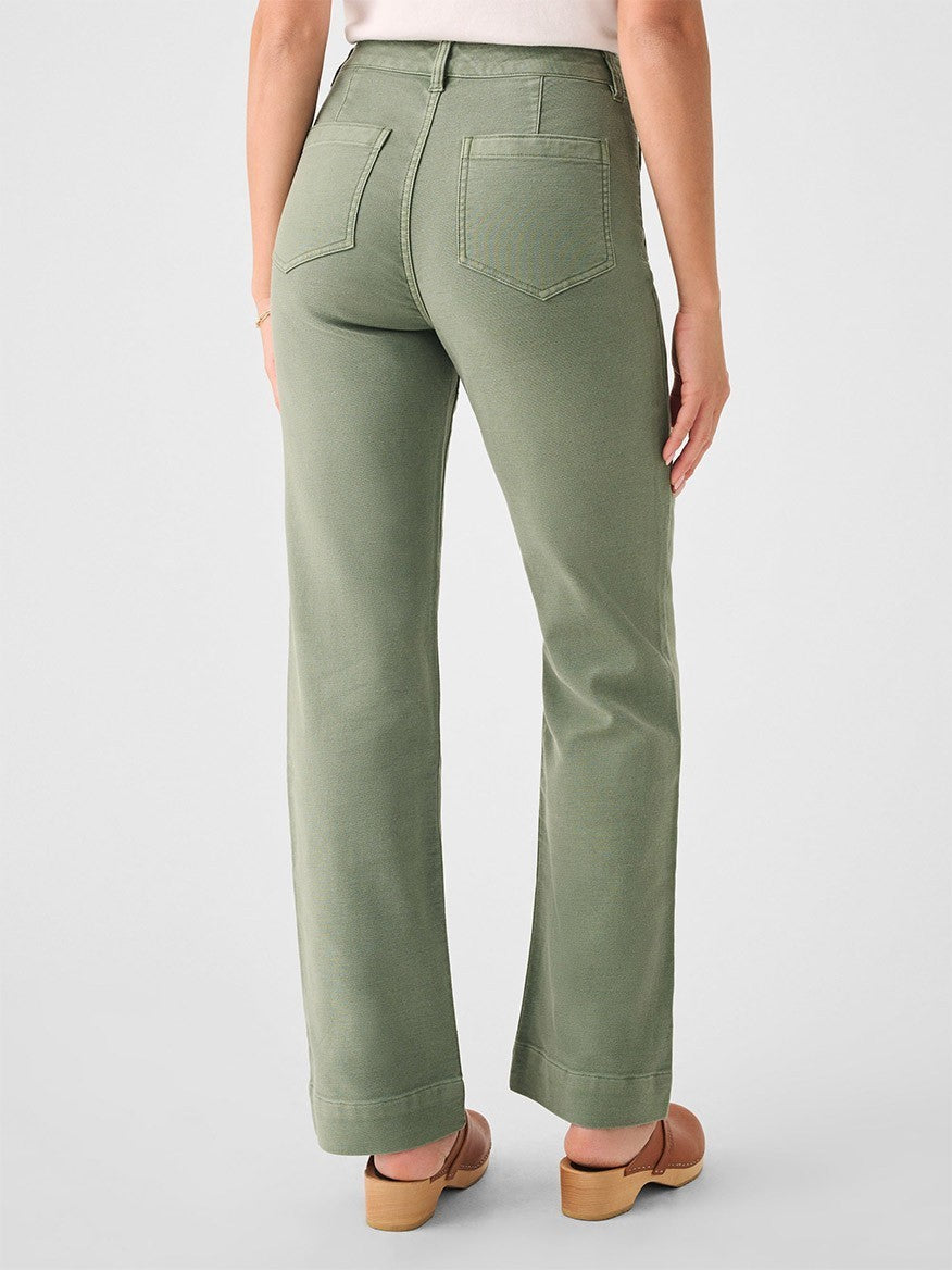 Faherty Brand Stretch Terry Patch Pocket Pant in Sea Spray
