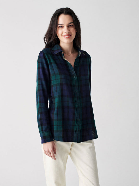 Faherty Brand Classic Reversible Shirt in Blackwatch