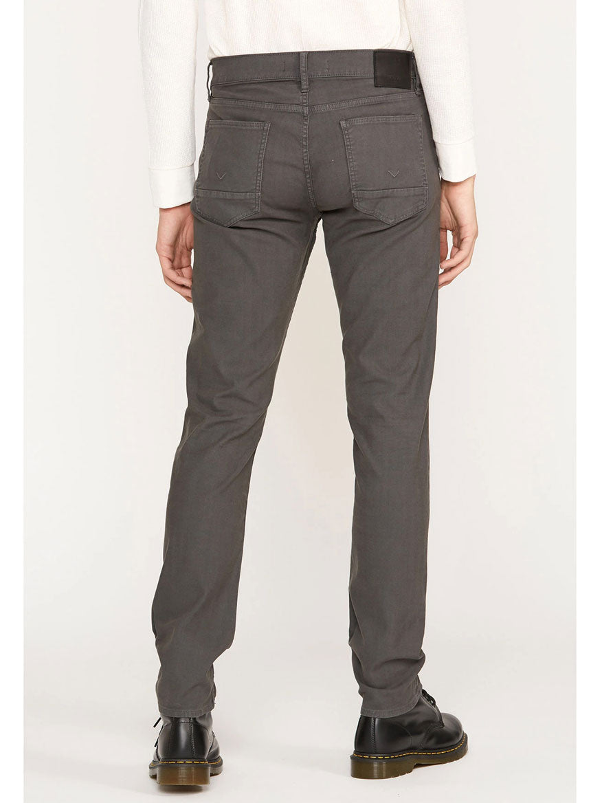 Hudson Blake Slim Straight Twill Jean in Dark Grey
