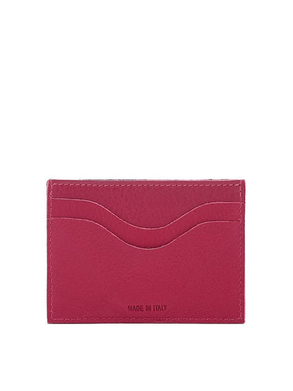 Il Bisonte Baratti Card Case in Cherry Cowhide Leather