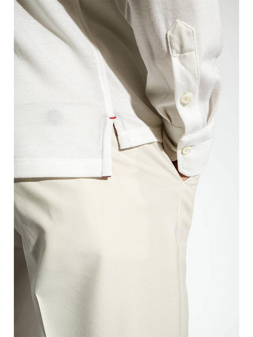 Isaia Evening Polo in White