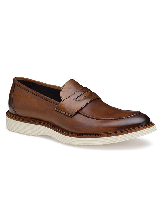 J & M Collection Jameson Penny in Brown Italian Calfskin