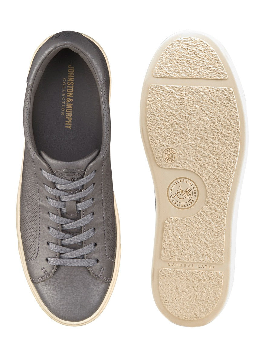 J & M Collection Kempton Lace-To-Toe in Grey Sheepskin