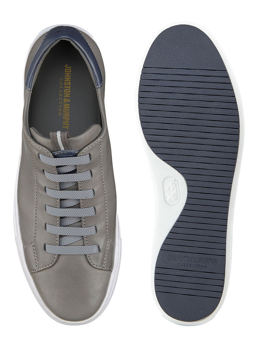 J & M Collection Anson Lace-to-Toe in Grey Sheepskin