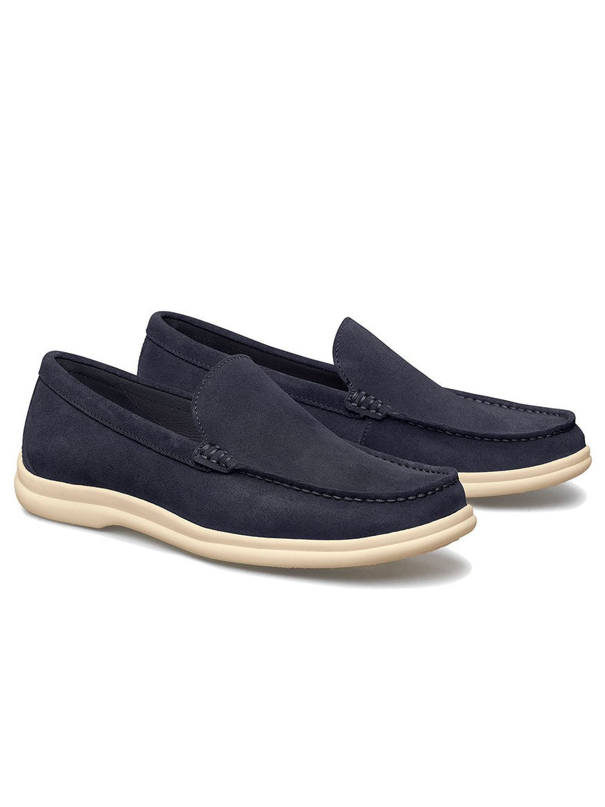 J & M Collection Marlow Venetian in Navy English Suede